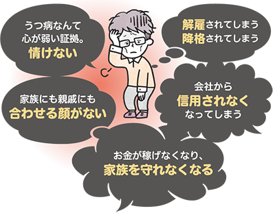 うつ病と診断されることへの不安